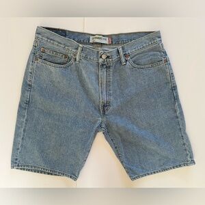Levi’s 505 Straight Fit Denim Shorts Light Wash 38 USA Classic